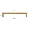 Gliderite Hardware 6-1/4 in. Center to Center Solid Square Bar Pull Satin Gold 21683-160-SG-1 - alternate 4